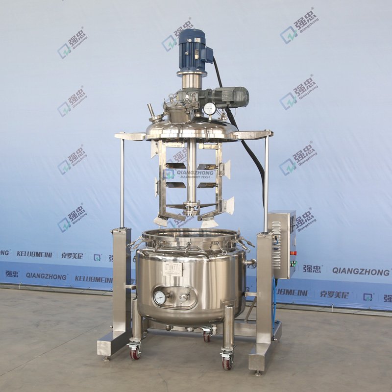 Two-Speed Pneumatic Lift Emulsifying Tank Cosmetic Mixer Multifunctional Blender Shower Gel Shampoo Making Liquid Machine