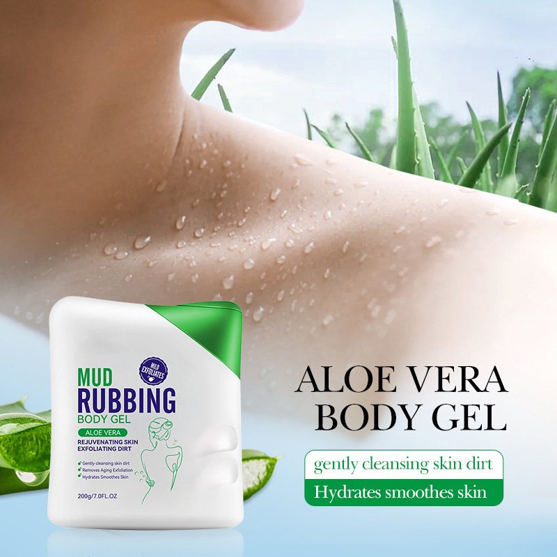 Organic Plant Extract Moisturizing Smoothing Exfoliating Scrub Shower Gel Deep Cleansing Mud Rubbing Body Gel