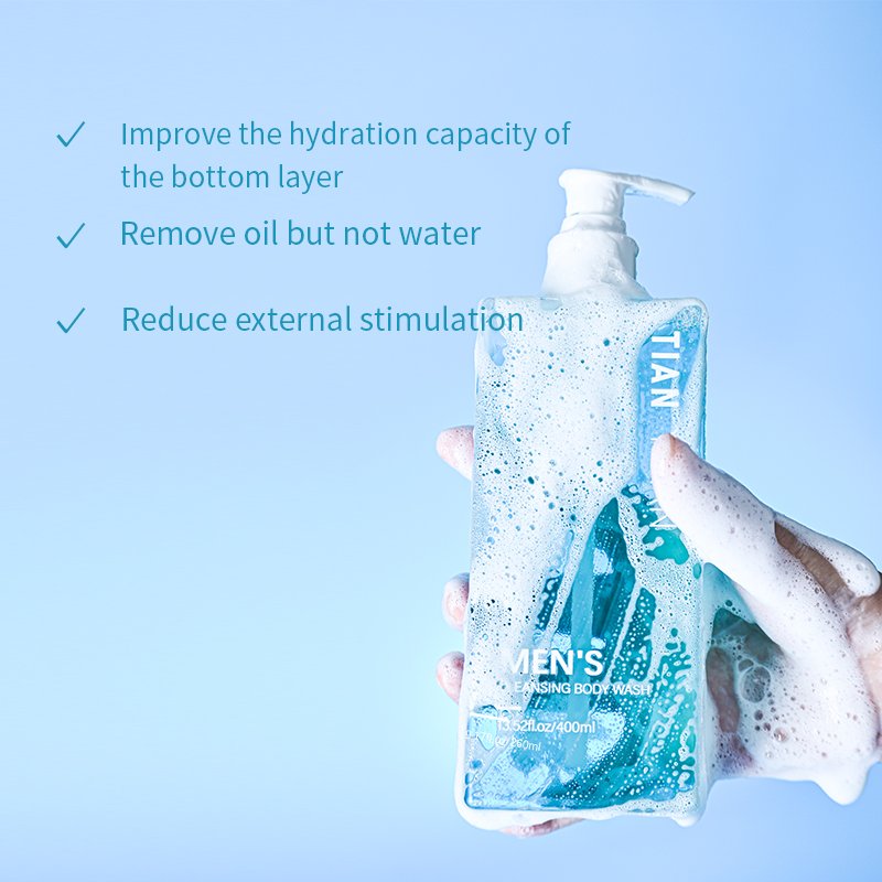 Men's 400ml Refreshing Shower Gel Long-Lasting Fragrance Gentle Soothing Body Wash For Daily Use For Adults