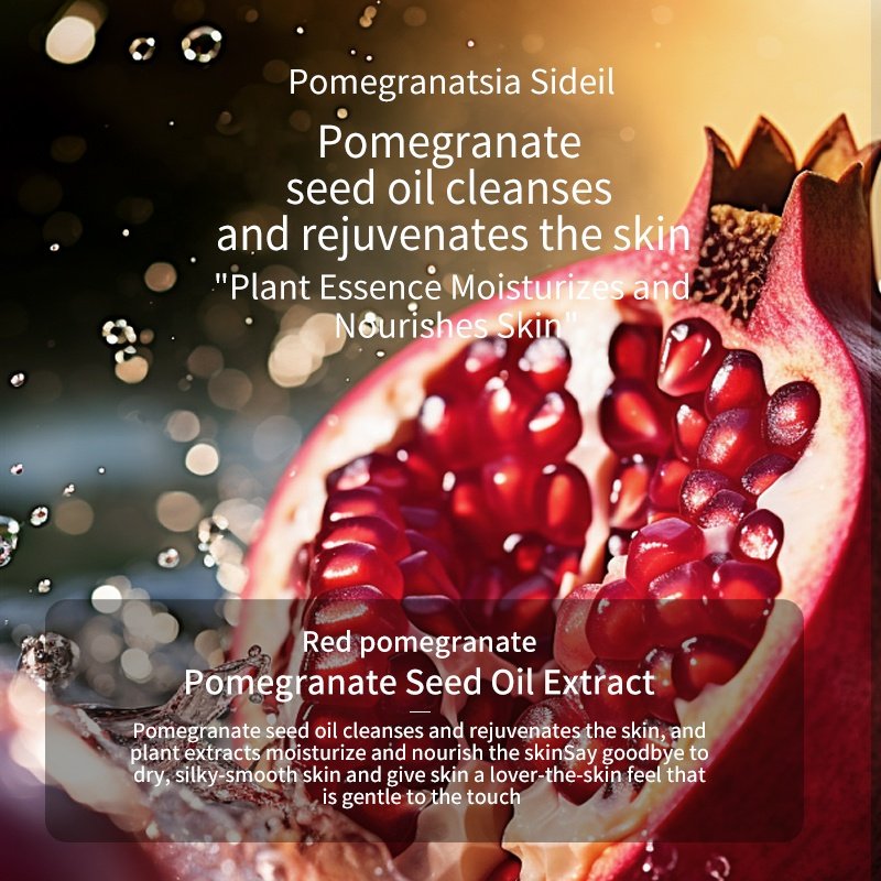 VSHELL Pomegranate Shower Gel 27 Fl Oz High Capacity Refreshing Beautifying Skin Body Wash Rejuvenating Shower and Bath Gel