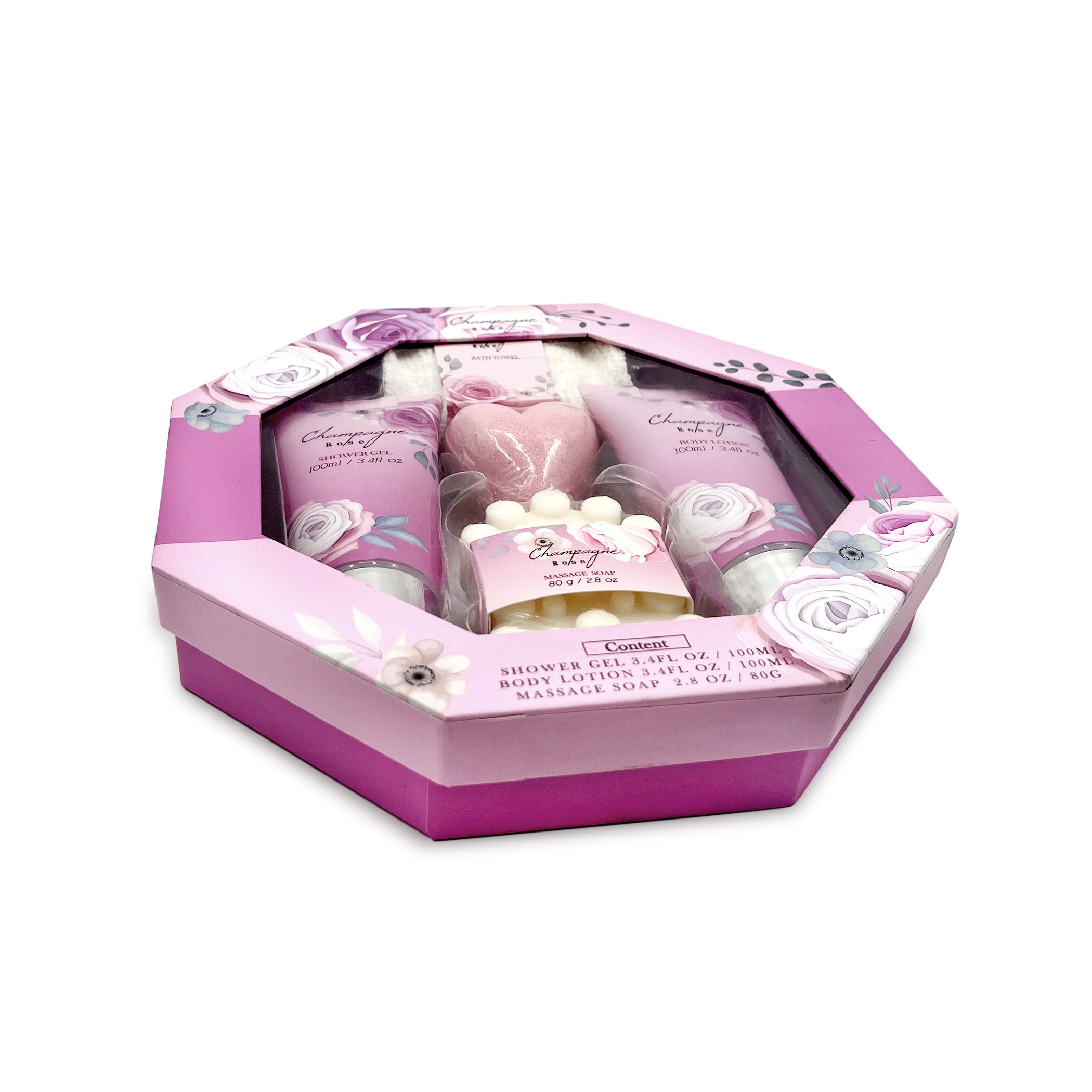 Private Label Luxury Gift Box Home Spa Kit Bath Soap Relaxing Shower Gel Cleaning rose Bath Set