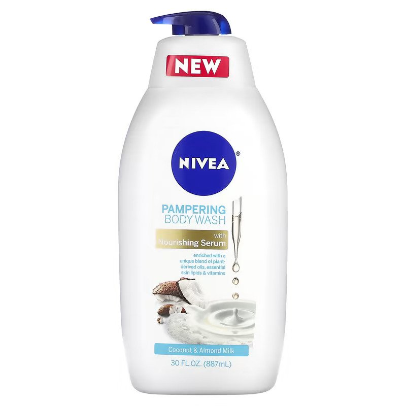 NIVEA Creme Soft Shower Gel 250ml Liquid Body Wash for Adults Moisturizing & Whitening with Aloe Shea Butter Milk Fragrance"
