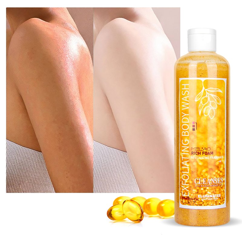 Bubble Bath 24k Gold Body Wash Gel Dry Skin Moisturizer Skin Brightening Bath Body Exfoliating Cleaning Gold Body Shower Gel