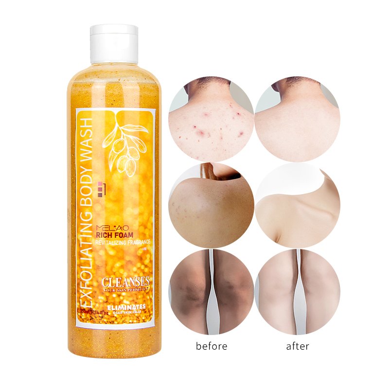 Bubble Bath 24k Gold Body Wash Gel Dry Skin Moisturizer Skin Brightening Bath Body Exfoliating Cleaning Gold Body Shower Gel