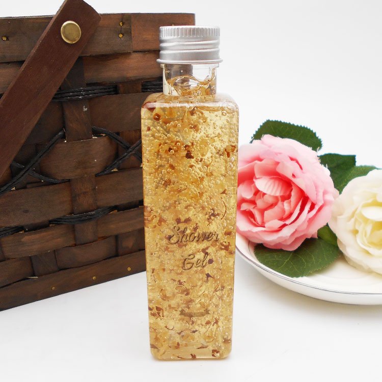 Luxury bath pure natural deep clean lightening dry flower shower gel body wash