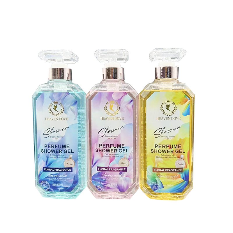 Custom Moisturizing Body Wash Skin Lightening Whitening Perfume Bath Scrub Shower Gel