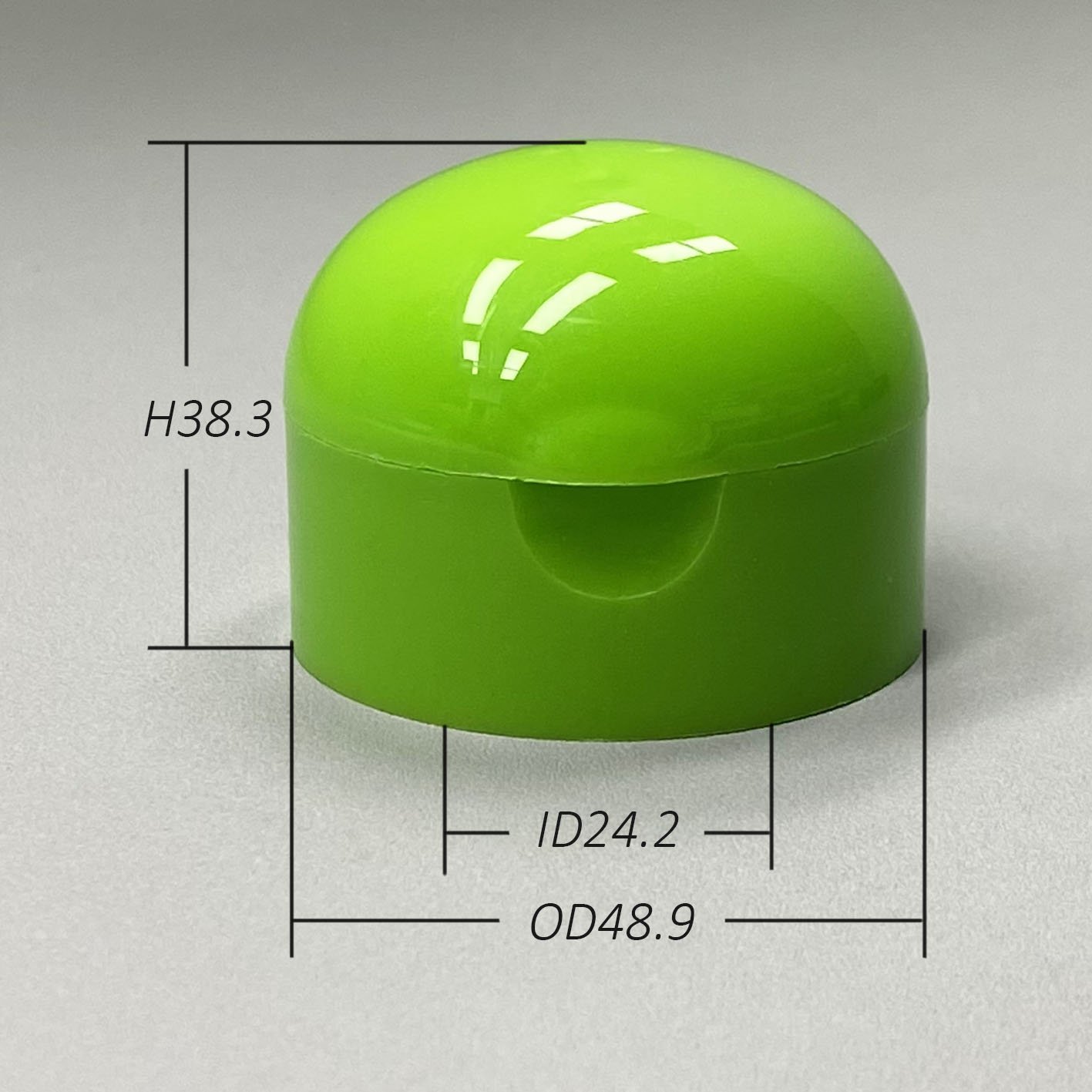 24MM Dome Snap Top Cap Shampoo Shower Gel Bottle Flip Caps