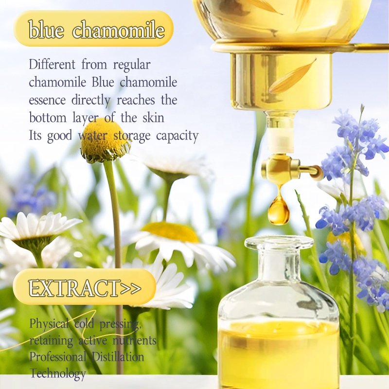 BISUTANG Blue Chamomile 350ml Children's Shower Gel Mild Moisturizing Clean Wash Body Lotion for Boys and Girls Baby Care