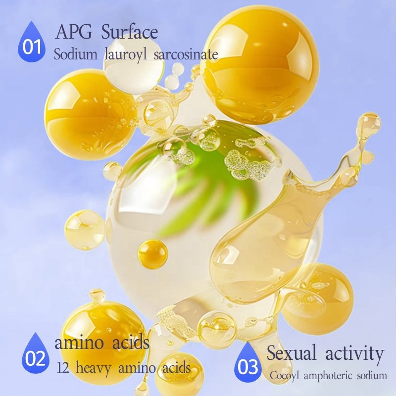 BISUTANG Blue Chamomile 350ml Children's Shower Gel Mild Moisturizing Clean Wash Body Lotion for Boys and Girls Baby Care