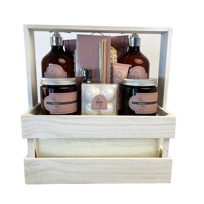2024 New Design Wholesale Organic Body Care luxury Gifts For Women Flowers Shower Gel Spa Bath Gift Set