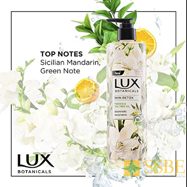 Affordable 100% Natural Botanicals Skin Detox Body Wash - Freesia & Tea Tree Oil Extracts 450 ml for Export from India
