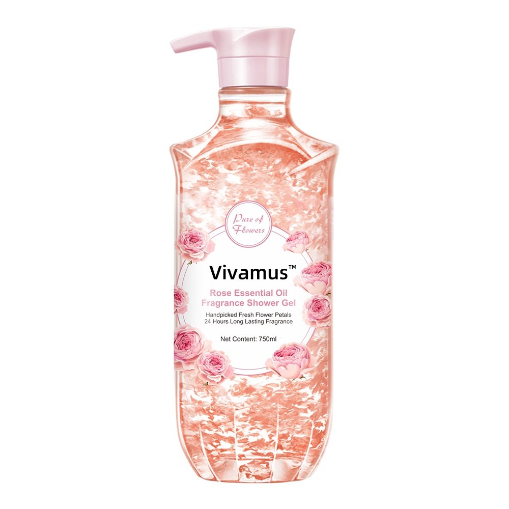 Custom Logo body wash Shower Gel Wholesale Lightening Exfoliating Rose whitening Shower Gel