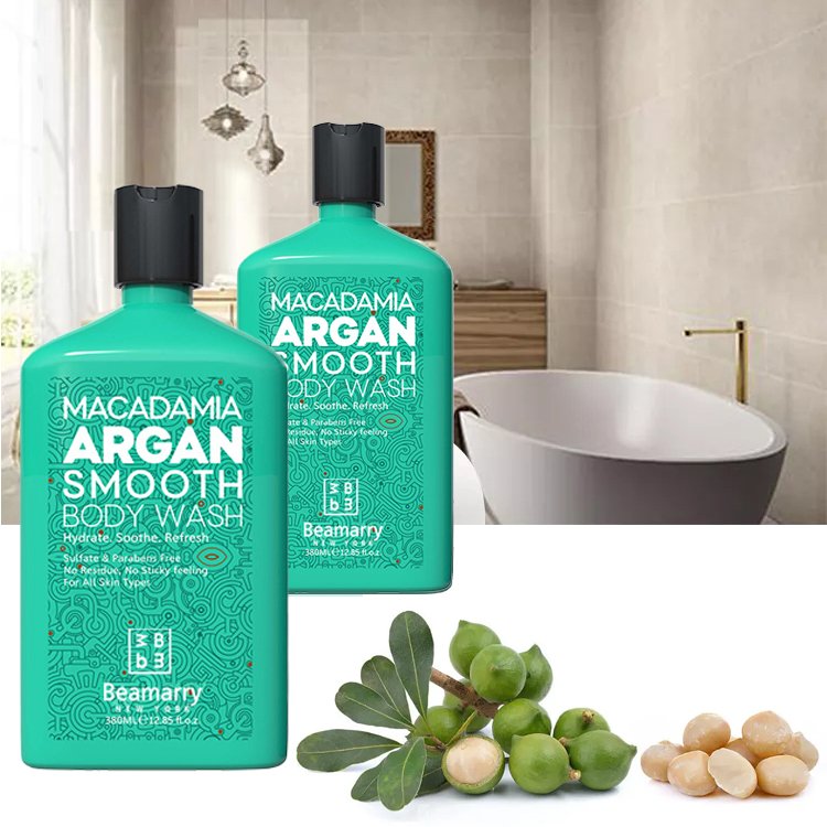 Cosmetics Bath Supplies luxury skin lightening Shower Gel Private Label Argan Oil Rose Oil Honey Whitening for black skin