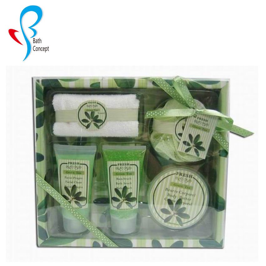 natural aloe component shower gel and body care bath set
