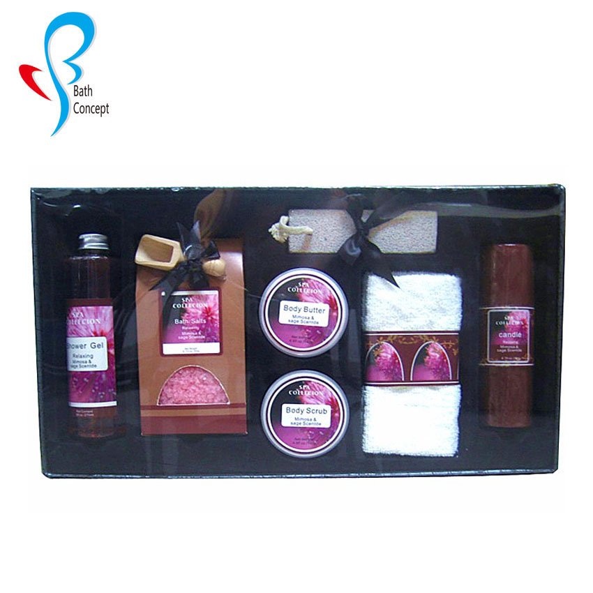 natural aloe component shower gel and body care bath set