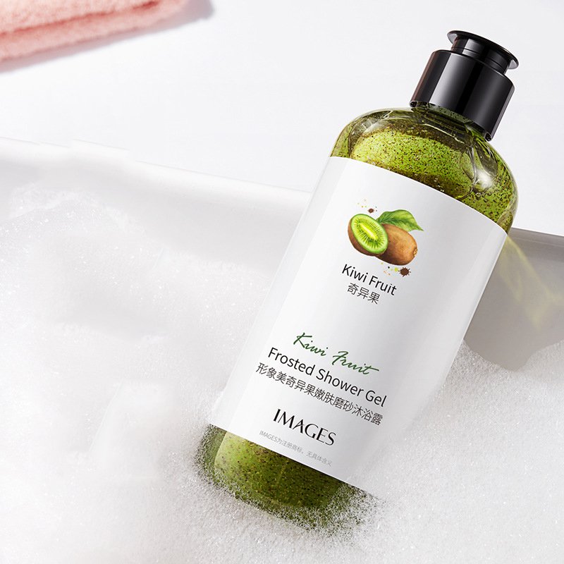 OEM IMAGES korean cherry kiwi friuit lemon shower gel deep cleansing fragrance lasting body wash set