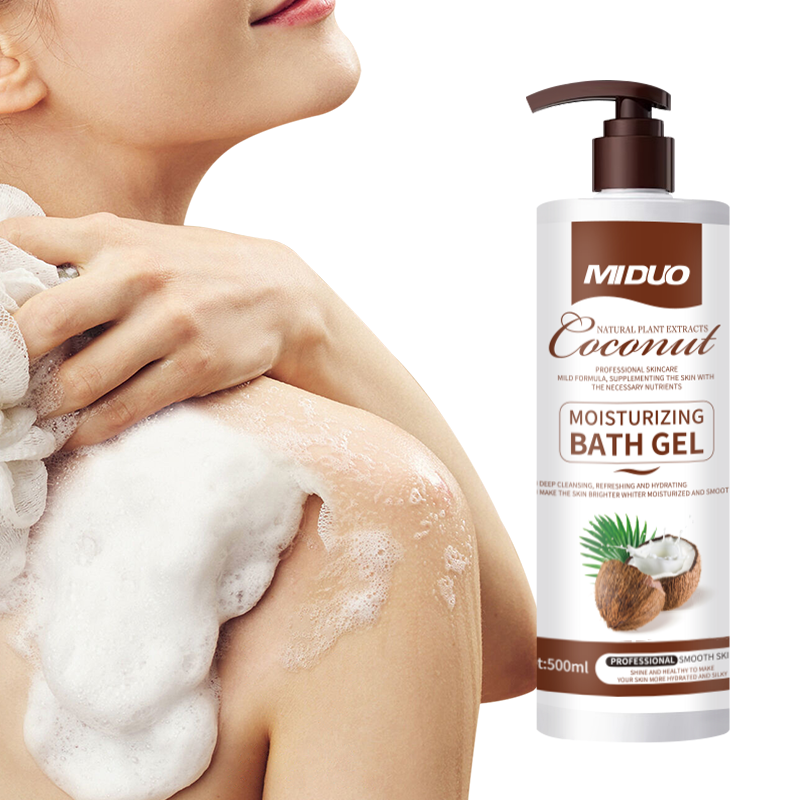OEM 500ML Coconut Very Dry Skin Whitening Tomato Easy Glow Organic Exfoliating Turkey Cinders Vanilla Antiperspirant Shower Gel