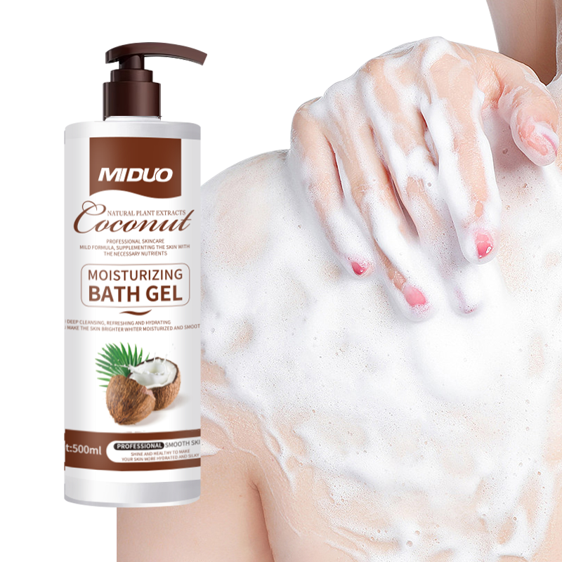OEM 500ML Coconut Very Dry Skin Whitening Tomato Easy Glow Organic Exfoliating Turkey Cinders Vanilla Antiperspirant Shower Gel