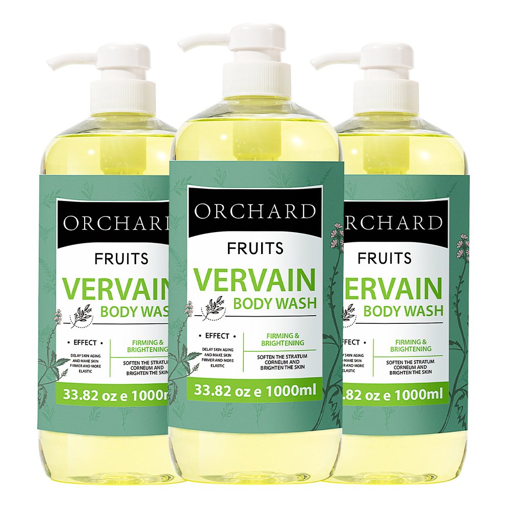 Summer Cooling 1000ml Body Wash Private Label Whitening Acne Organic Natural Jasmine Grapefruit Avocado Banana Fruit Shower Gel