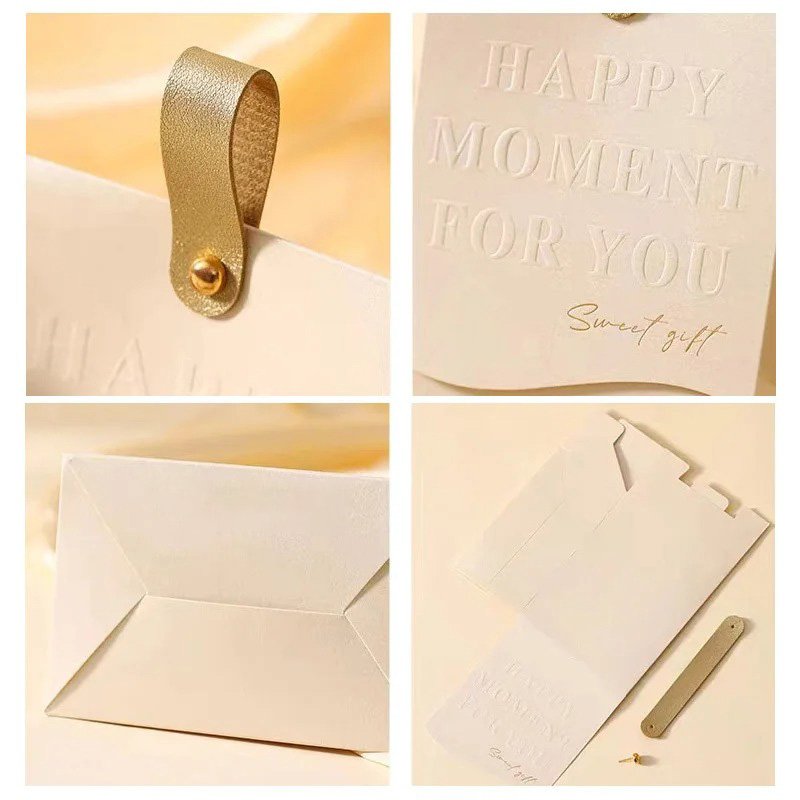 Portable Candy Bags, Creative Wedding Chocolate Gift Paper Box, Baby Shower Favour Bag for Guest Mini Handbag, Party Decor, 1Pcs