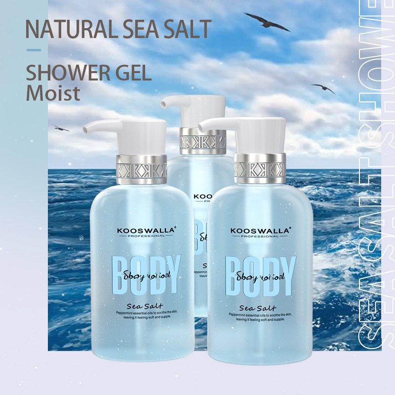 Hot Wholesale Eco-Friendly Sea Salt Shower Gel Refreshing Body Wash For Men And Women