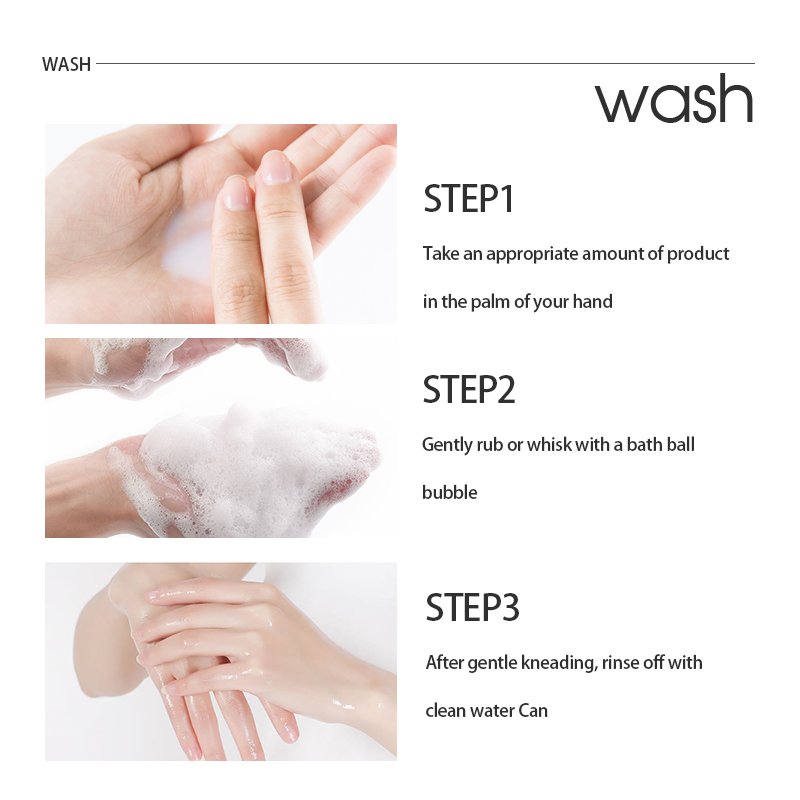 Custom Korean Brightening Shower Gel Whitening and exfoliating Natural organic Squalane Avocado oil brightening Shower Gels