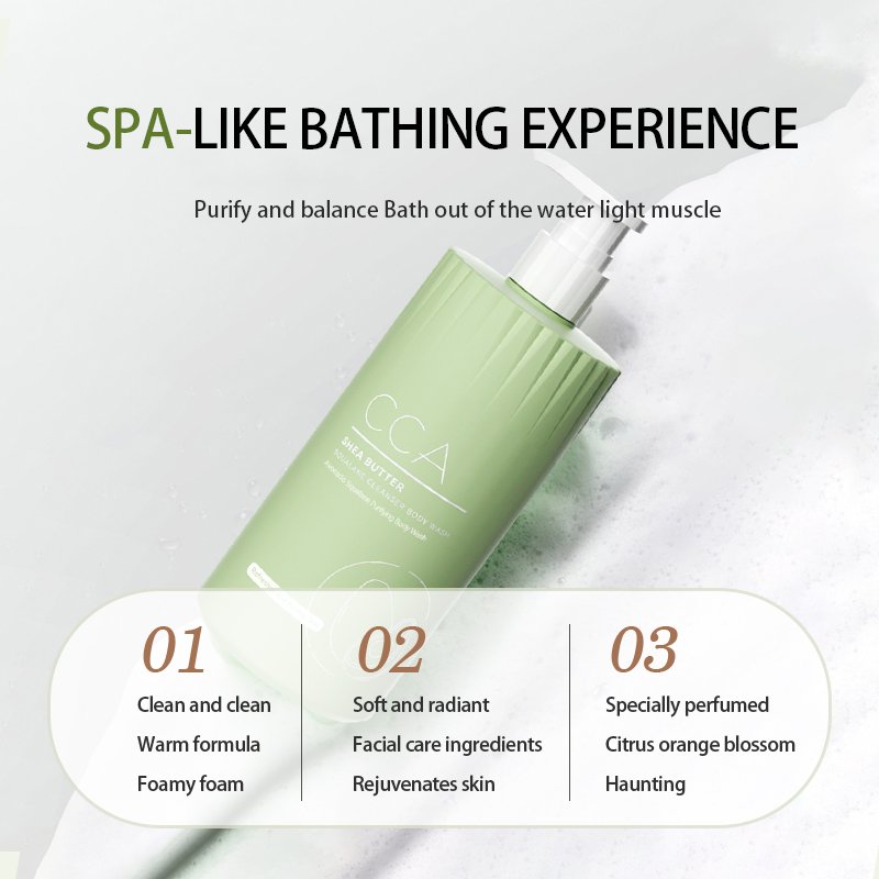 Custom Korean Brightening Shower Gel Whitening and exfoliating Natural organic Squalane Avocado oil brightening Shower Gels