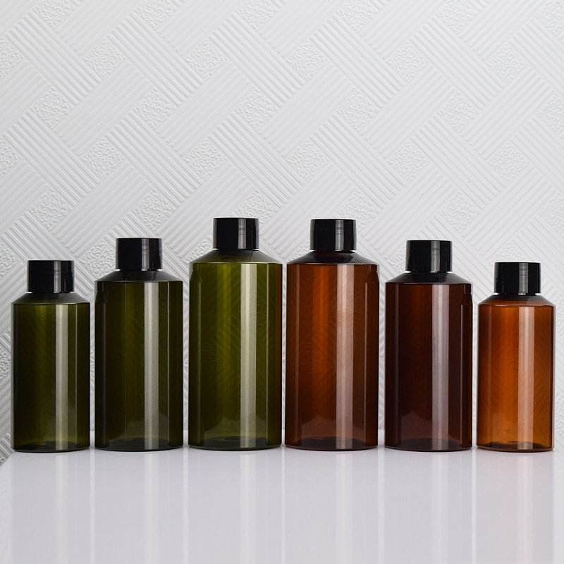 MOQ 10pcs Shampoo Body Wash Lotion Amber in 50ml 100ml 150ml 200ml 280ml Skin Care Packaging PET bottle
