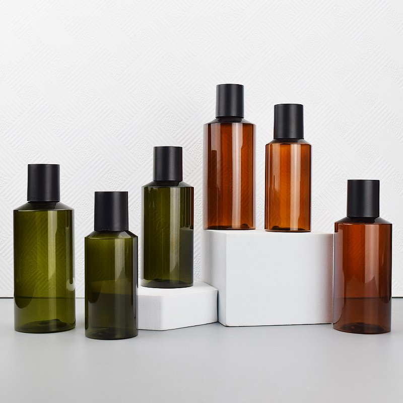 MOQ 10pcs Shampoo Body Wash Lotion Amber in 50ml 100ml 150ml 200ml 280ml Skin Care Packaging PET bottle