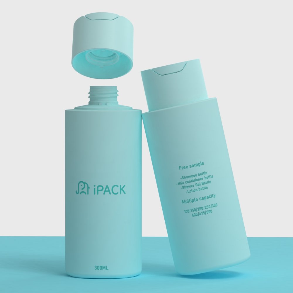Best Price Tamper-Proof Disc Cap Plastic Shampoo Shower Gel Cosmetic Product Packaging 300ml PE Bottle
