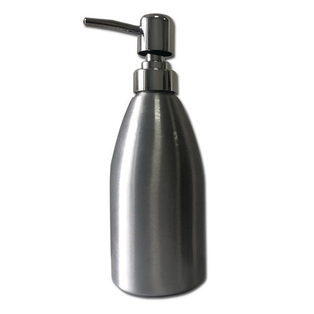 Custom aluminum cosmetic 500ml liquid aluminum bottle with pump OEM lotion container High quality aluminum emulsion bottle