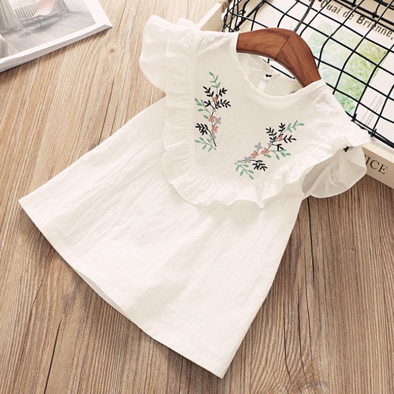 Summer 2021 new girls sleeveless blouse and shorts two-piece Korean print middle children set