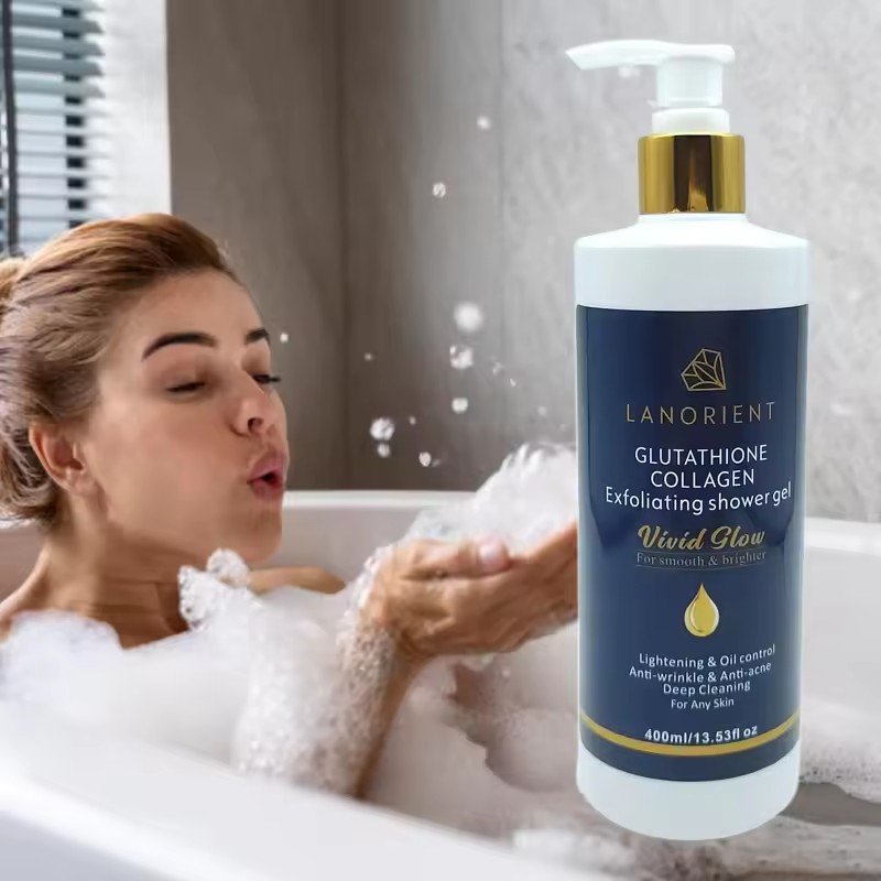 Shower Gel Melanin Correcting Deep Clean Keratin Exfoliating Mud Rub Bath Lotion Fresh Moisturizing Bubble Whitening Body Wash