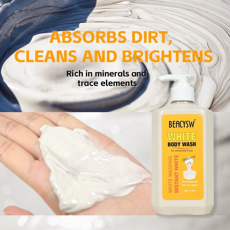 OEM Bath Acne White Lightening Liquid Body Wash Fragrance Shower Body Wash Private Label Shower Gel Whitening Shower G