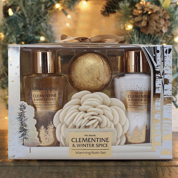 2024 New Woman Spa Christmas Xmas Day Bath Body Care Shower Gel Body Wash Bath Bomb Spa Gift Set For Women