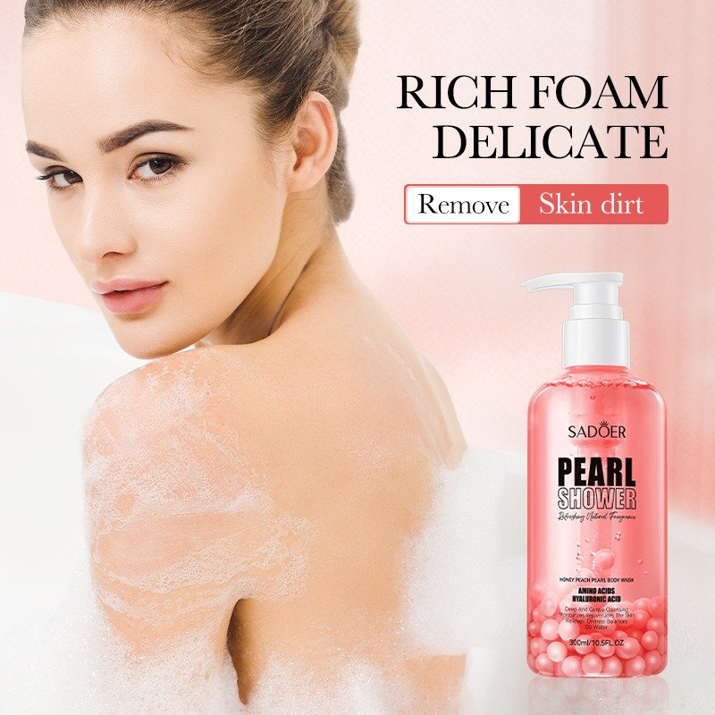 Orange Fragrance Exfoliating Whitening Moisturizing Shower Gel 300ml with Refreshing Fragrance for Adults Body Wash Care