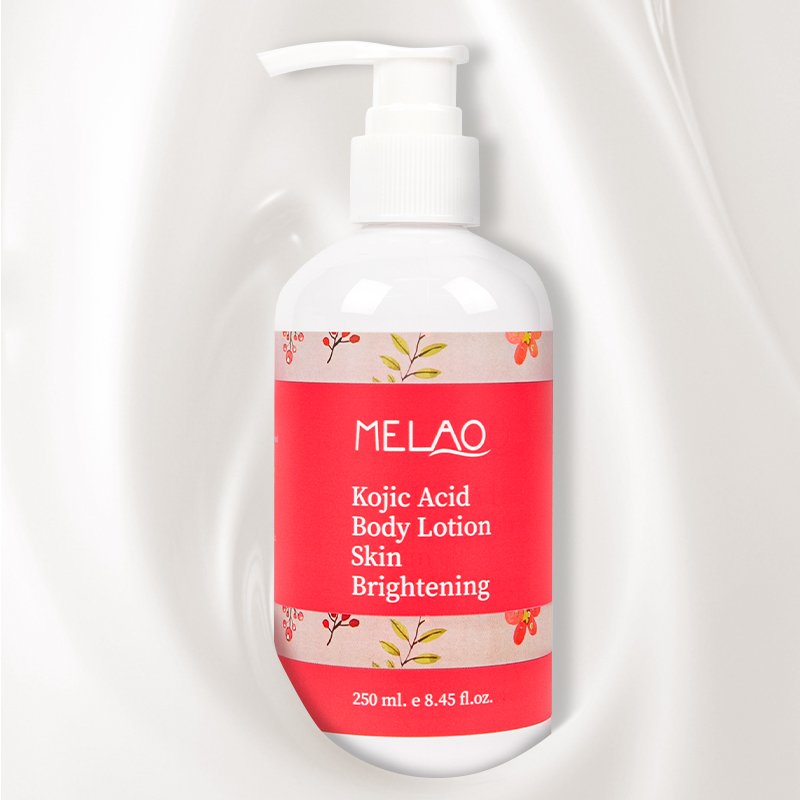 OEM/ODM MELAO Private label premium vegan organic natural skin care whitening lightening nourishing kojic acid body lotion