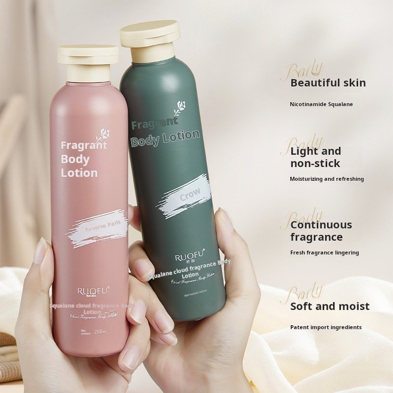 Ruofu Organic Skin Care Body Lotion Squalane Cloud Fragrance Cream Moisturizing Refreshing Rejuvenating Continuous Aromatherapy