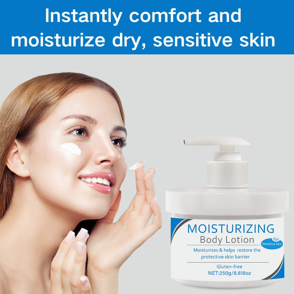 Wholesale Factory Price Skincare 250ml Deep Moisturizing Brightening Almond Oil Body Lotion For Sensitive Dry Damaged Skin