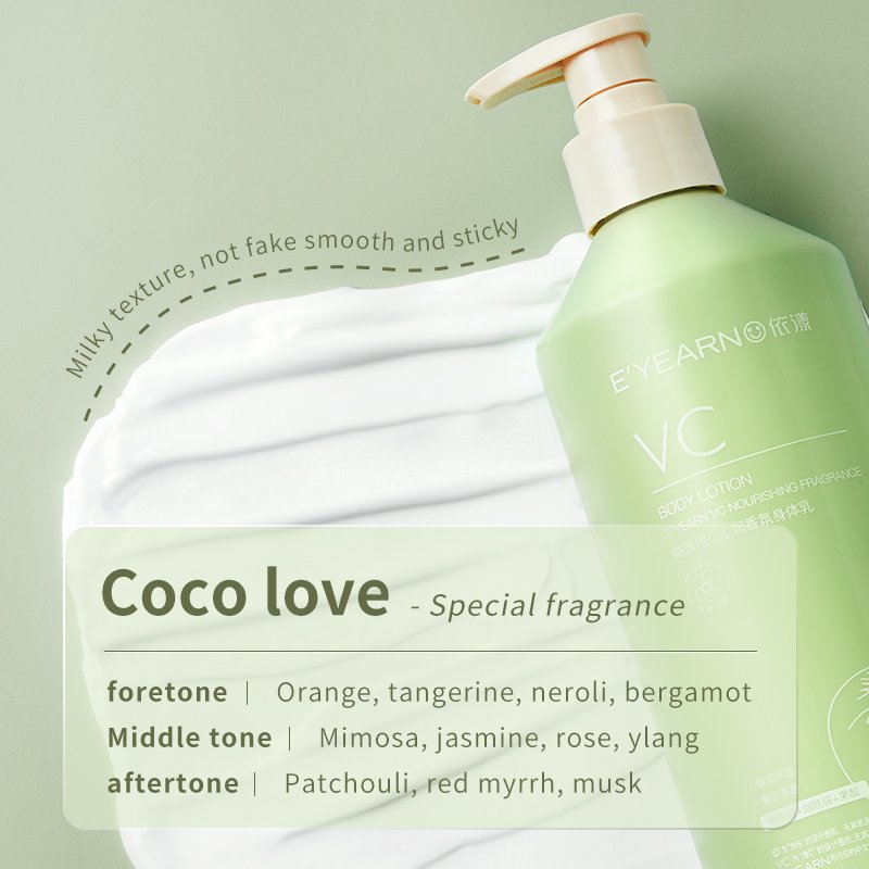 Body Skin Whitening Lotion Fragrance Organic Vitamin C Lightening Moisturizing Women Body Lotion Private Label Customized Adults