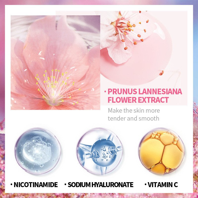 jiajie private label Moisturizing and hydrating 100ml Sakura body lotion
