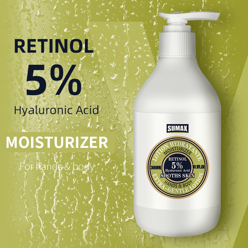 Sumax Skin Care Anti Aging Gentle Moisturize Retinol Cream Body Lotion 300ml For Women And Men