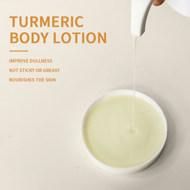 Wholesale Custom Private Label Natural Organic Beauty Moisturizing Lightening Skin Care Tumeric Body Lotion