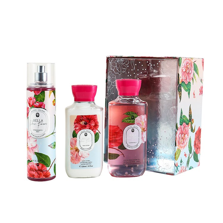VL9062-1 VV Love 3pcs 236ML body lotion 295 ML wash 250ML bodyworks mist perfume bath gift set for women