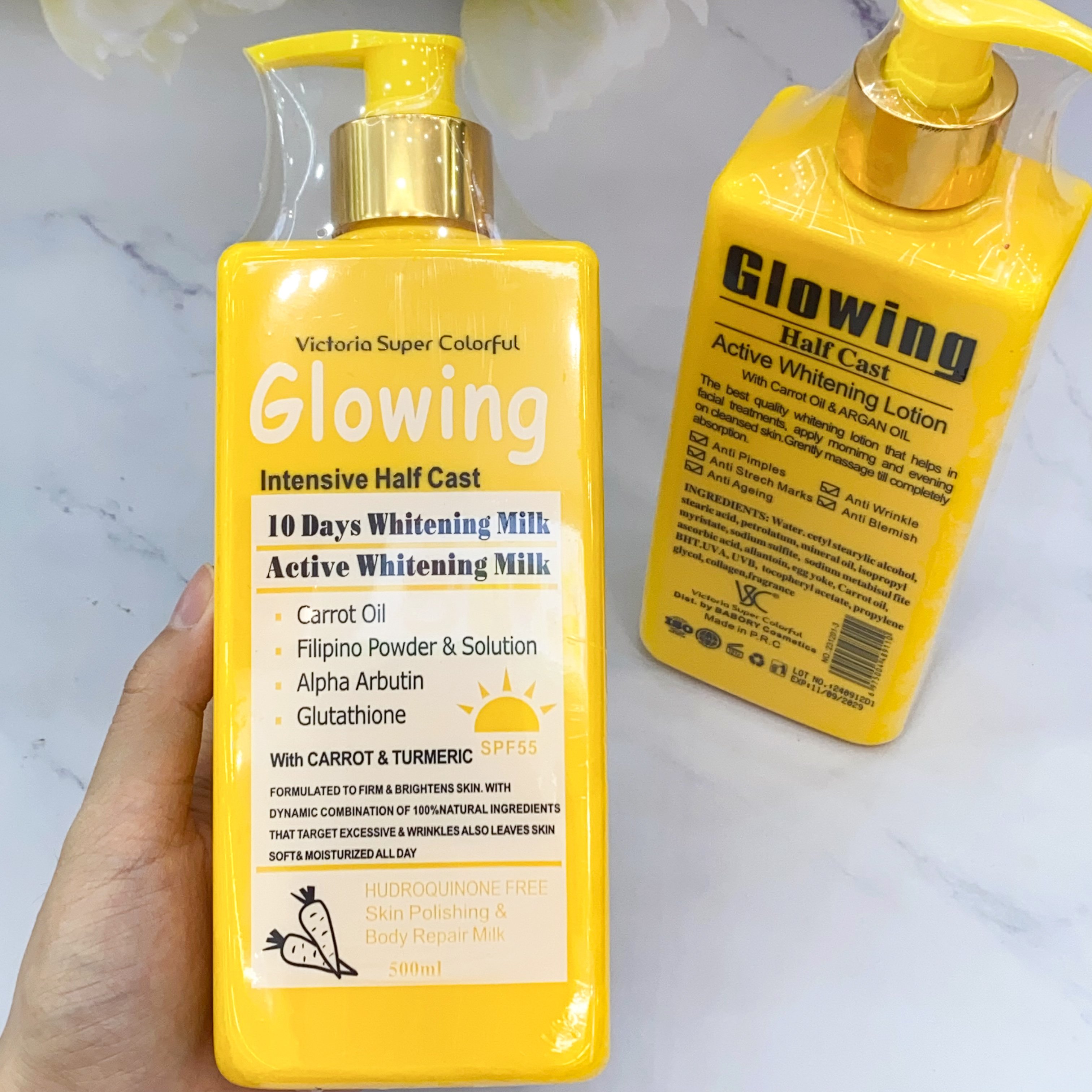High quality 10 Days Active Whitening Milk Lotion Brightening firming Dark Spots Removal Corrector Skincare Glowing Body Lotion
