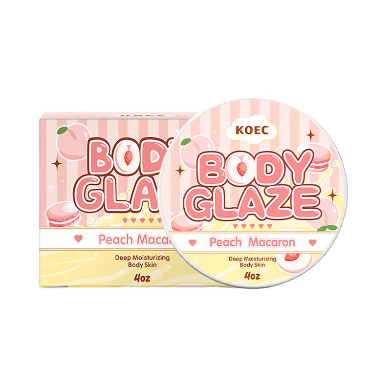 korean organic peach scented customize body lotion moisturizer glaze butter body moisturizing cream lotion for dry skin
