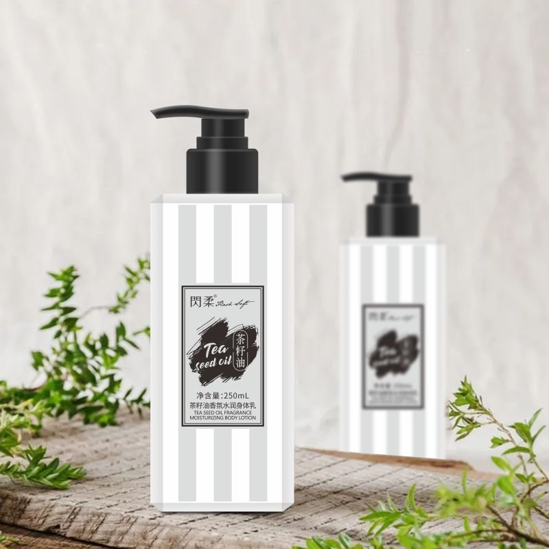 Family-Size Hydrating Body Lotion and Shower Gel Set with Lasting Fragrance Own Brand Tea Seed Oil for Adults Men and Women