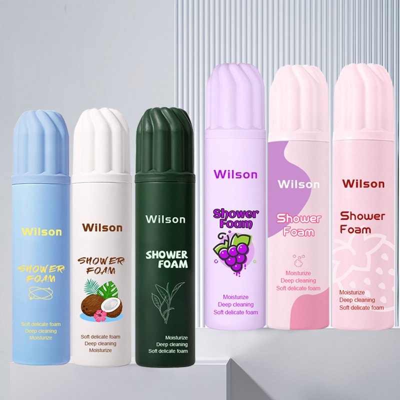 265ml Custom Skin Body Bath shower foam mousse OEM ODM AEROSOL Cosmetic Factory maker Body lotion mousse Manufacturers Suppliers