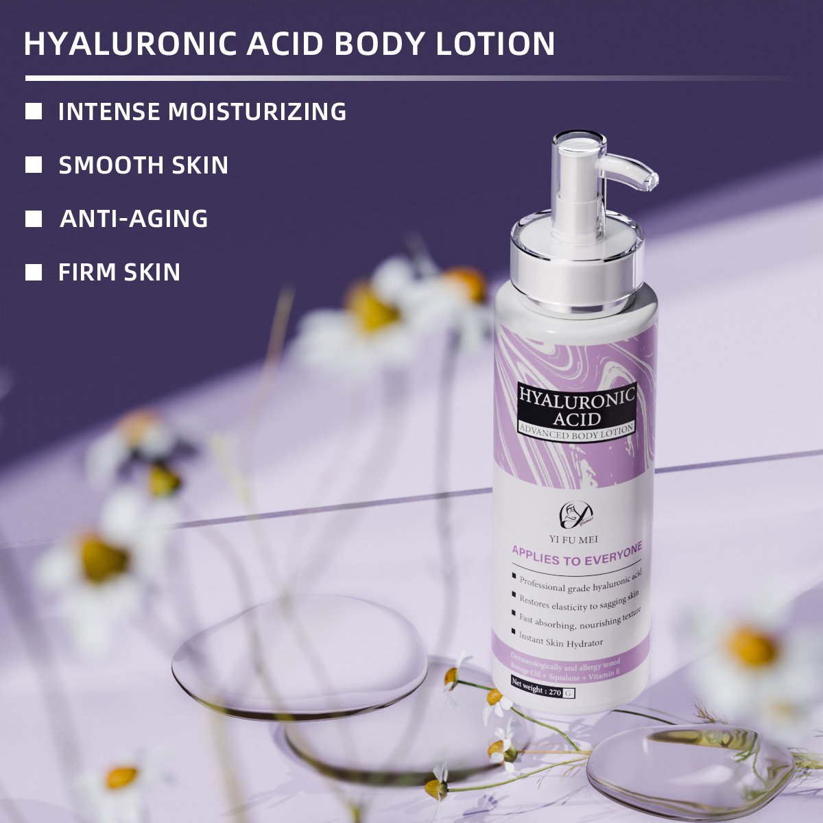 Wholesale Original Skin Care Hyaluronic Acid Face And Body Lotion Lightening Repair Moisturizing Body Lotion
