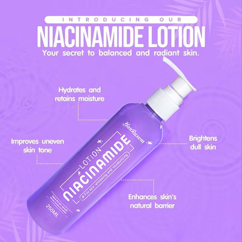 OEM Natural Lightening Hydration Nicotinamide component Body care Moisturizer Whitening Smoothing Body Lotion